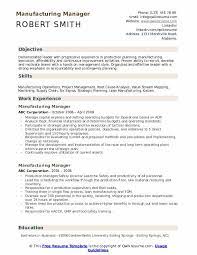You may also want to include a headline or summary statement that clearly communicates your goals and qualifications. Manufacturing Manager Resume Samples Qwikresume