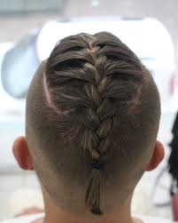 Short Sides With Fishtails Braid Pony Men Mens Braids Hairstyles Viking Hair Braided Hairstyles