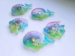 ｕvレジン アクリル絵の具で虹色カラーのマグネット作ってみた resin youtube uvレジン レジン レジンアクセサリー