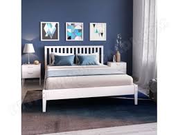Carina chevet blanc laque 3 tiroirs. Structure De Lit Parker Lit Adulte Contemporain En Bois Epicea Massif Blanc Laque L 160 X L 200 Cm Icaverne Ma 15ca186stru Pv03k Pas Cher Ubaldi Com
