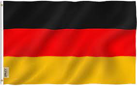 Free flag alemania vector download in ai, svg, eps and cdr. Amazon Com Anley Fly Breeze 3x5 Foot Germany Flag Vivid Color And Fade Proof Canvas Header And Double Stitched German Flags Polyester With Brass Grommets 3 X 5 Ft Garden Outdoor