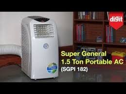 It's well known that product quality and safety is a stronger priority for this equipment industry and also for the buyers, here you are offered a greater chance to find trustworthy. Super General 1 5 Ton Portable Ac Sgpi 182 Overview Youtube