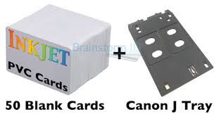 The kit includes a packet of 250 pvc id cards, as well as a color printing ribbon. Inkjet Pvc Id Card Starter Kit Canon J Tray Mg5420 Mx922 Mg7120 Ip7230 Etc Ebay