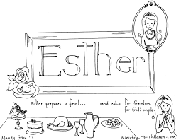 Esther Coloring Page Esther Bible Bible Coloring Pages Bible Coloring
