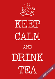 Postcard Keep Calm And Drink Tea Papersisters