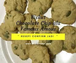 Lagi mudah jika alas plastik atas doh waktu mencanai. Resepi Biskut Chocolate Chip Ala Famous Amous Confirm Jadi