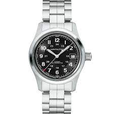 Let's look at the specifications for this watch the new khaki field mechanical is a faithful recreation of its original 1960s forebear and is true to hamilton's military. Khaki Field Automatic Watch Black Dial H70455133 Hamilton Watch