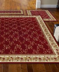 3 piece rug set with runner. Km Home Closeout Roma Trellis Red 3 Pc Rug Set Reviews Rugs Macy S