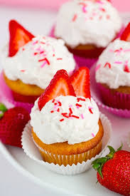 Chocolate cupcakes, strawberry frosting, and chocolate covered. Strawberry Cupcakes With Whipped Cream Frosting Recipe Little Spice Jar