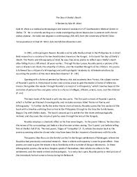 Doc Review Of The Day Of Shelly S Death The Poetry And Ethnography Of Grief Kyle West Academia Edu