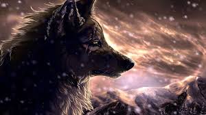 Download wallpaper wolf, animals, artist, artwork, digital art, hd, 4k images, backgrounds, photos and pictures for desktop,pc,android . Black Anime Wolf Wallpapers 4k Hd Black Anime Wolf Backgrounds On Wallpaperbat