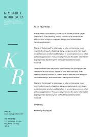 Your actual cover letter text, your contact details, skills section, and references. Turquoise Typography Artist Letterhead Cover Letter Design Basic Cover Letter Free Cover Letter