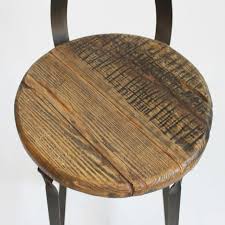 Bar stools from reclaimed wood built for you by local artisans. Reclaimed Wood And Iron Bar Stool Chairish