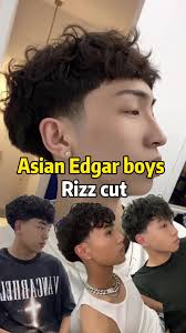 Barber Rizz Cuts Asian Edgar Boys
