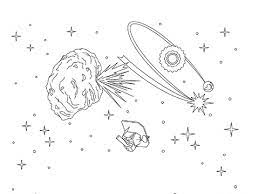 Deep Impact Coloring Page Nasa Solar System Exploration