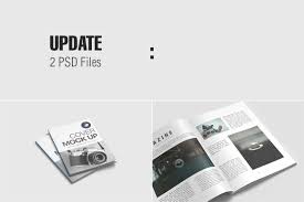 Download A4 Magazine Mockups In Stationery Mockups On Yellow Images Creative Store PSD Mockup Templates