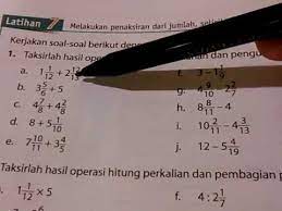 3 8/10 + 9 3/4 Taksiran Penjumlahan Dan Pengurangan Pecahan Youtube
