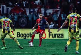 Carlos pérez, luciano ospina, hanyer mosquera, david cuperman; Partido Alianza Petrolera Vs Medellin Postergado