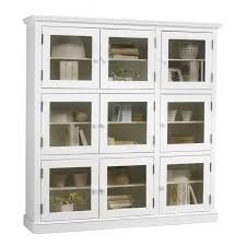 Découvrez toutes nos bibliothèques pour votre entrée et bureau. Bibliotheque Blanche 9 Portes Vitrees Beaux Meubles Pas Chers