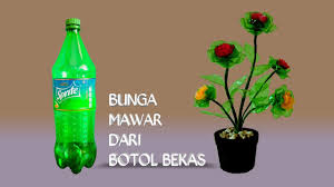 Hiasan bunga dari botol bekas. Bunga Mawar Dari Botol Cara Membuat Bunga Dari Botol Bekas Ide Botol Youtube