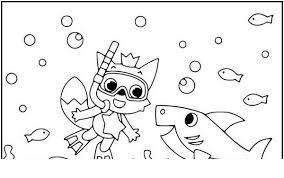 Download and print free baby shark doo doo doo coloring pages. Baby Shark Free Printable Coloring Pages For Girls And Boys