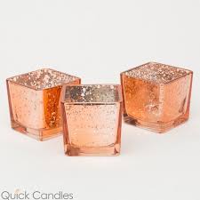 New bright rose pink honeycomb style mercury glass tea light candle holder. Richland Rose Gold Mercury Square Votive Holder Set Of 12 Mercury Votive Candle Holders Rose Gold Candle Gold Mercury Votive