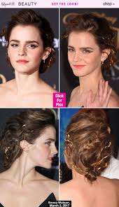 Emma Watson S Gentle Warrior Hairstyle Get Exact Romantic Updo For Prom Emma Watson Hair Hairstyle Emma Watson Beauty And The Beast