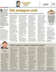 Termasuk juga dalam enekmen keluarga islam di mana, bapa wajib membayar nafkah dalam apa juga keadaan walaupun hak penjagaan itu berada di pihak isteri. Hak Penjagaan Anak Klik