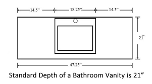 What S The Standard Depth Of A Bathroom Vanity Bathroom Vanity Sizes Bathroom Dimensions Bathroom Vanity Cabinets