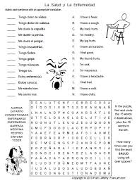 Use this worksheet to teach body parts in spanish to your students. Spanish Body And Health Franlaff Com