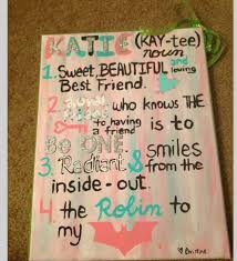 Birthday Unique Gift Ideas For Best Friend Female It Is A Dictionary Page On A Canvas Diy Best Friend Gifts Presents For Best Friends Diy Gifts For Friends