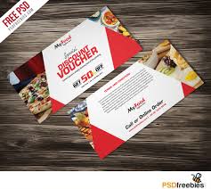 Save money with restaurant vouchers on 2for1s, meal deals, and takeaways. Discount Voucher Free Psd Template Pafpic