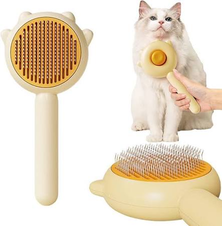 Amazon.com : Magic Pet Comb, 2023 New Pet Hair Cleaner Brush, Cat Grooming Brush Long or Short Hair Cats Dogs Pet Massage Brushes, Self Cleaning Slicker Comb for Kitten Removes Tangles Loose
