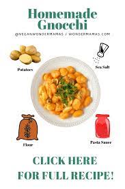 Homemade Vegan Gnocchi Wfpb Wondermamas Homemade Gnocchi Vegan Dinner Recipes Vegan Meal Prep