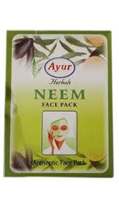 Soft And Natural High Glossy Skin Friendly Chemicals Free Herbals Neem  Antiseptic Ayur Face Pack