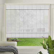 4.7 out of 5 stars. Amazon Com Letau Wood Window Roman Shades Bamboo Light Filtering Window Blinds For Indoor Home Office Ki Window Roman Shade Bamboo Light Blinds For Windows