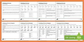 Decimal multiplication worksheets — mental math multiply decimals by powers of ten if the worksheet does not fit the page in the print preview, adjust your margins, header, and. Multiplying Decimals Worksheet Ks2 Differentiated Activity