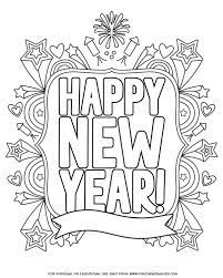 Moreover, the coloring pages are like meditation for adults, coloring pages help adults easily induce a relaxed state of mind. Happy New Year Coloring Pages For 2021 Fun Loving Families