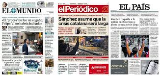 Sigue la últimas noticias de hoy 28 de octubre de barcelona y el resto de localidades de cataluña los cdr han convocado para hoy rodear la estación de sants de barcelona. Prensa Hoy Portadas De Los Periodicos Del 22 De Octubre Del 2019