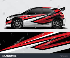 Rally Car Decal Graphic Wrap Vector Abstract Background Car Sticker Design Car Wrap Design Car Decals