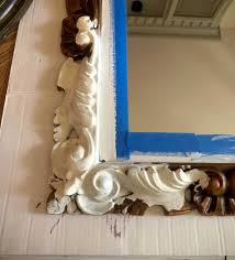 How To Paint A Mirror Frame Antique White A Well Purposed Woman