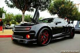 Black And Red Camaro Black Custom Camaro With Red And Black Forgiatos Camaro Custom Camaro Chevrolet Camaro