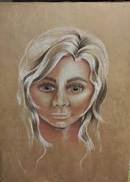 White charcoal pencils for easy erasing