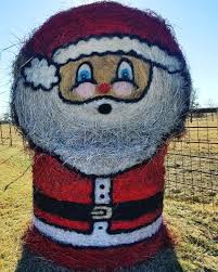 Check spelling or type a new query. Painted Hay Bale Christmas Decorations Santa Claus Hay Bale Decorations Painted Hay Bales Christmas Hay Bale