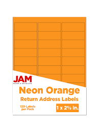 This is used for business addresses, as letters in businesses go through mailing rooms, and if incorrectly. Jam Paper Mailing Address Labels 1 X 2 58 Neon Orange Pack Of 120 Office Depot