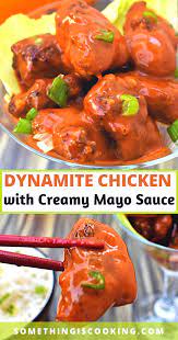 Restaurant style chicken dynamite ന യ ച റ ന റ യ ഫ ര ഡ റ സ ന റ യ ക ട perfect starter. Dynamite Chicken With Creamy Mayo Sauce Recipe Spicy Chicken Recipes Grilled Dinner Recipes