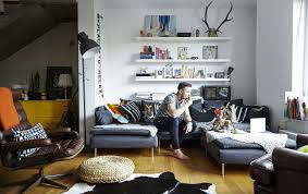 Multifunktionelle Hocker Stuhle Und Sofas Wie Hier Soderhamn 3er Sofa Mit Recamiere Mit Bezug Samsta Einrichten Und Wohnen Ikea Zuhause Wohnzimmeraufteilung