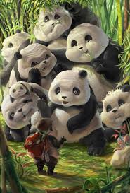 Multi Panda Panda Art Art Animation Art