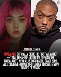 Timbaland signs his first A.l. artist TaTa to his new A.l. record label.