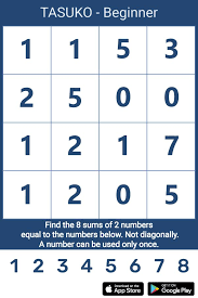 Sudoku is one of the most popular games to develop your intelligence. Daily Tasuko An Easy Grid To Start The Week Tasuko Puzzle Game Braingames Maths Sudoku App Wordsearch Brain Game Apps Brain Puzzle Games Brain Games